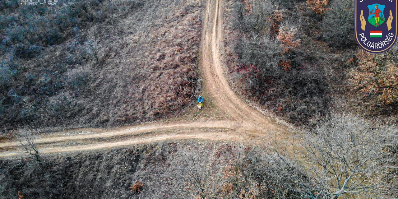 Drónnal találták meg az eltévedt túrázót Pilisszántón